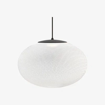 Made in Design NR2 Medium LED Pendant - Fiberglass / Ø 55 cm by Moooi Black