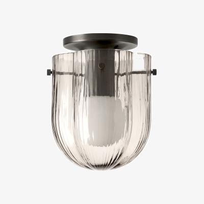 Made in Design Seine Ceiling light glass grey / Hand-blown glass - 16 x H 21.2 cm - Gubi