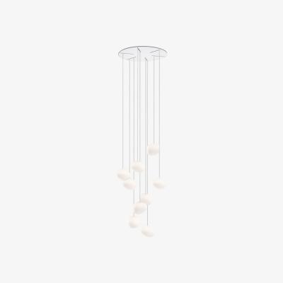 Made in Design Gregg Piccola Pendant - 9 elements - Ø 50 cm by Foscarini White