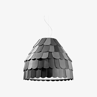 Made in Design Roofer Pendant - Suspension by Fabbian Grey