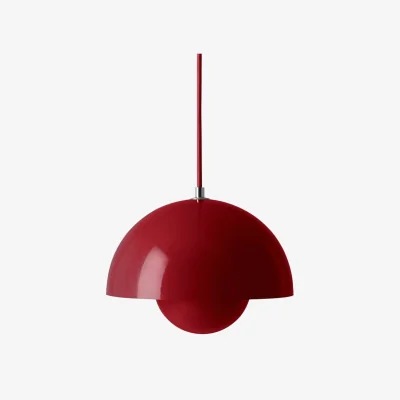 Made in Design FlowerPot VP1 Pendant metal red / Ø 23 cm - By Verner Panton, 1968 - &tradition