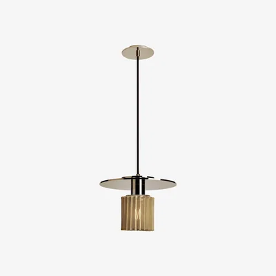 Made in Design In the sun Medium Pendant - / Ø 27 cm by DCW éditions Gold/Metal