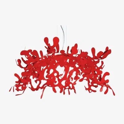 Made in Design Superleaves Pendant - Ø 105 cm by Lumen Center Italia Red