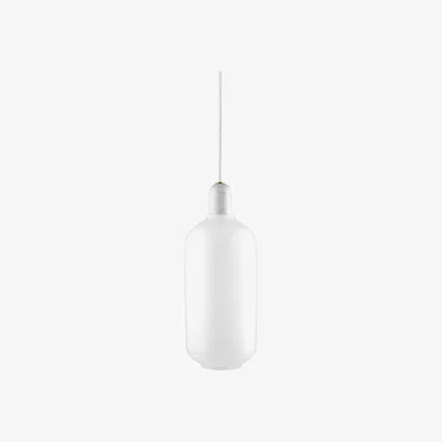 Made in Design Amp Large Pendant - H 26 cm - Glass & marble by Normann Copenhagen White