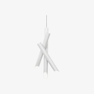 Made in Design Tubes 3 LED Pendant - / H 50 cm by Nemo White
