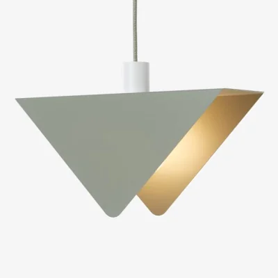 Made in Design Triangulo Pendant metal green / L 40 x H 20 cm - ATELIER DOBRA