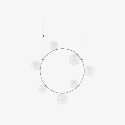 Made in Design Hubble Bubble 7 Pendant - / LED - Ø 73 cm / Iridescent glass by Moooi White