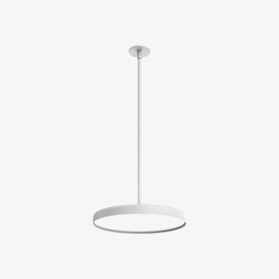 Made in Design Infra-Structure Episode 2_C1 Ceiling light - / Disk Ø 60 x H 112 cm by Flos White