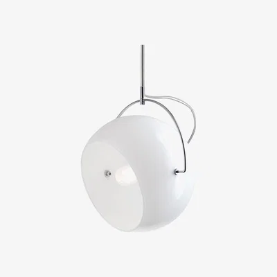 Made in Design Beluga Pendant - Suspension - White glass version - Ø 20 cm by Fabbian White