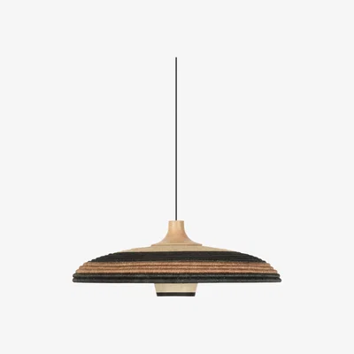 Made in Design Grass M Pendant - / Ø 60 x H 21 cm - Hand-braided abaca by Forestier Multicoloured/Brown