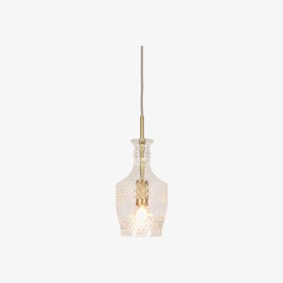 Made in Design Brussels Pendant - Straight / Ø 13 x H 30 cm by It's about Romi Gold/Transparent/Metal