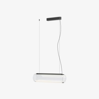 Made in Design Guise Pendant - / Diffuseur horizontal - LED by Vibia Grey