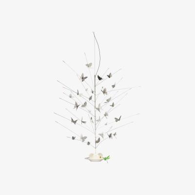 Made in Design La festa delle Farfalle Pendant - / LED - Ø 60 x H 110 cm by Ingo Maurer White