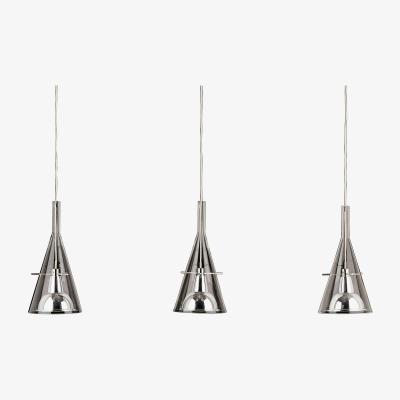 Made in Design Flûte 3 Pendant by Fontana Arte Transparent/Metal