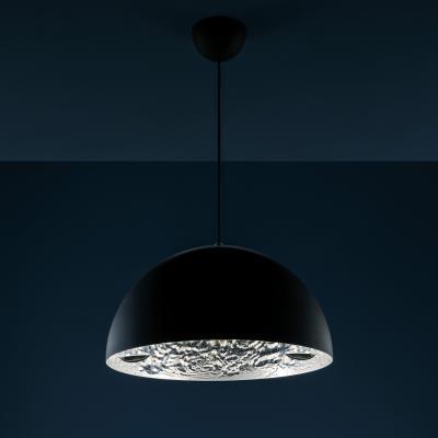 Made in Design Stchu-moon 02 Pendant - LED / Ø 40 cm by Catellani & Smith Black/Silver