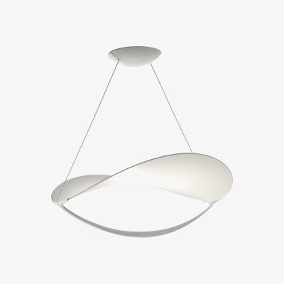 Made in Design Plena LED Pendant - / Fabric - Ø 70 cm by Foscarini White