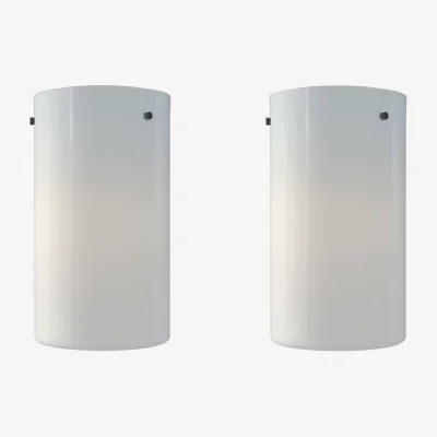 Made in Design Tobo Porcelaine C180 Duo Ceiling light ceramic white / Ø 10 x H 18 cm - Set of 2 - DCW éditions