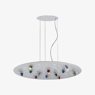 Made in Design Silent Field LED Acoustic suspension - Acoustic / Ø 100cm by Artemide White/Multicoloured