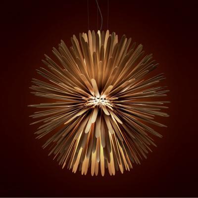 Made in Design Sun-Light of Love Pendant - / LED - Metal / Ø 65 cm by Foscarini Gold/Metal