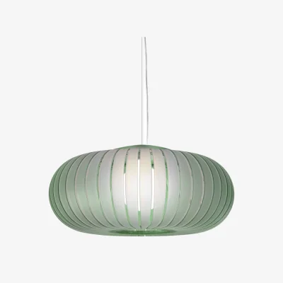 Made in Design Teresa Frozen Pendant plastic material green / Ø 50 cm - Recycled - Kartell