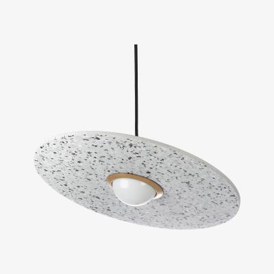 Made in Design Terrazzo Planet Pendant - / Adjustable disk by XL Boom White