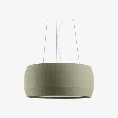 Made in Design Isamu Pendant - / Ø 53 cm - Fabric by Carpyen Green