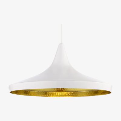 Made in Design Beat Wide LED Pendant - / Ø 36 cm x H 19 cm - Hand-crafted by Tom Dixon White