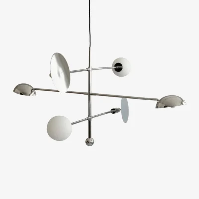 Made in Design Sahn Pendant metal silver / Unit - W 125 x H 58 cm - 101 COPENHAGEN