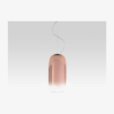 Made in Design Gople Mini Pendant - / Glass - H 29 cm by Artemide Transparent/Metal