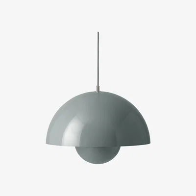 Made in Design FlowerPot VP7 Pendant - / Ø 37 cm - By Verner Panton, 1969 by &tradition Blue/Grey