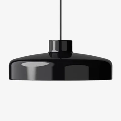 Made in Design Lacquer LED Medium Pendant metal black / Ø 33 x H 12.3 cm - NINE