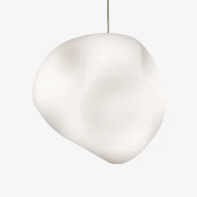 Made in Design Hoba Midi Pendant glass white / Ø 19 cm - Foscarini