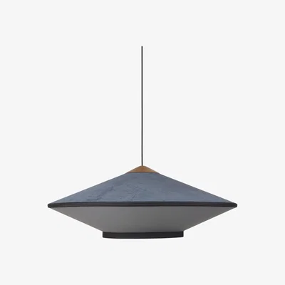 Made in Design Cymbal Medium Pendant - / Ø 70 - Velvet by Forestier Blue