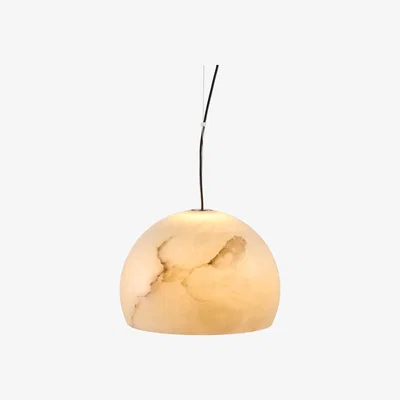 Made in Design Neil XXL Pendant - / LED - Ø32 cm - Alabaster by Carpyen White