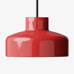 Made in Design Lacquer LED Small Pendant metal red / Ø 16.5 x H 10.1 cm - NINE