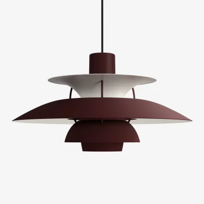 Made in Design PH 5 Pendant metal red / Ø 50 cm - Poul Henningsen, 1958 - Louis Poulsen