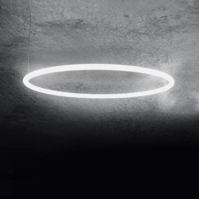 Made in Design Alphabet of light Circular Pendant - / Bluetooth - Ø 90 cm by Artemide White