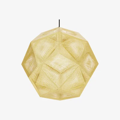 Made in Design Etch Shade Pendant - Ø 50 cm by Tom Dixon Gold/Metal