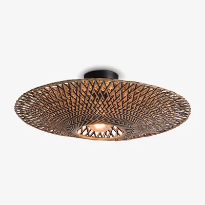 Made in Design Bali Medium Ceiling light - / Bamboo - Ø 60 cm by GOOD&MOJO Natural wood