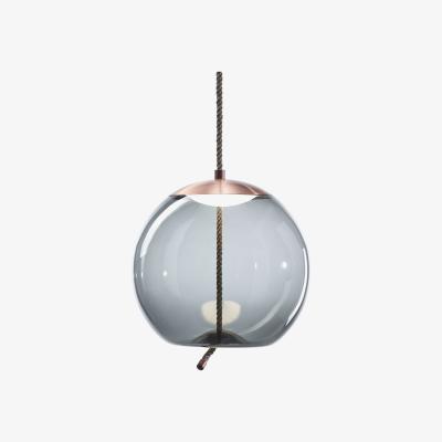 Made in Design Knot sfera Pendant - / Glass & rope - Ø 50 cm by Brokis Grey