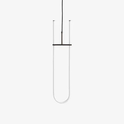 Made in Design Curve LED Pendant plastic material white / W 16 x H 70 cm - 101 COPENHAGEN