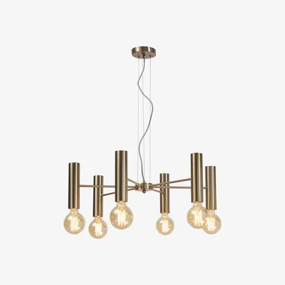 Made in Design Cannes Multi Large Pendant - / 6 arms - Metal / Ø 70 cm by It's about Romi Gold/Metal