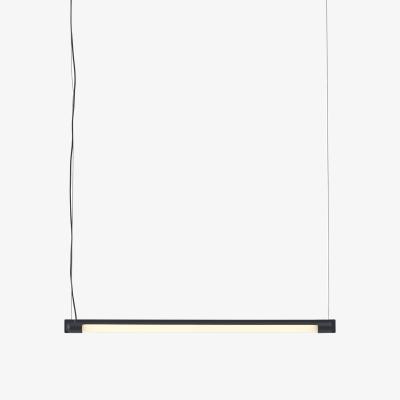 Made in Design Fine LED Pendant metal black / L 60 cm - Horizontal or vertical position - Muuto