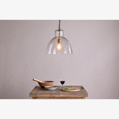 Nkuku nkuku Inayah Recycled Glass Pendant | Lights | Clear