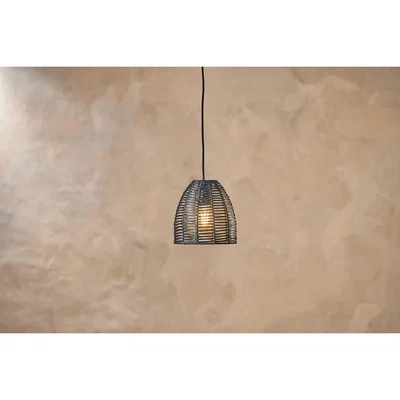 Nkuku Nkuku Noko Wicker Conical Pendant | Lighting | Black | Extra Small