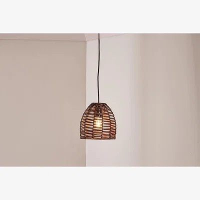 Nkuku Nkuku Noko Natural Rattan Conical Pendant | Lights | Dark Stain | Small
