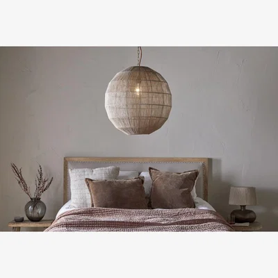 Nkuku nkuku Nilaveli Woven Jute Sphere Pendant | Lights | Natural