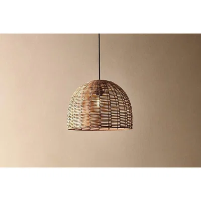 Nkuku Nkuku Noko Wicker Dome Pendant | Lighting | Natural | Small