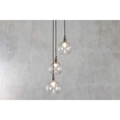 Nkuku Nkuku Ziva Glass Cluster Pendant | Lighting | Clear
