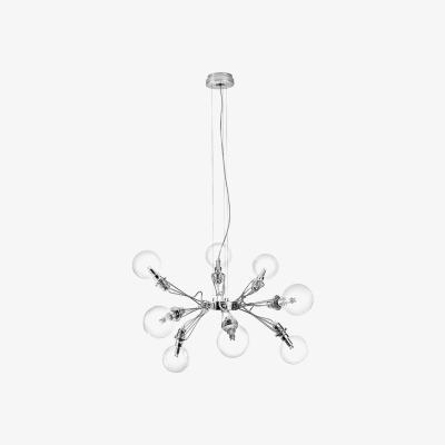 Nordic Nest Atelje Lyktan Matrix pendant lamp Nickle plated 8-arm